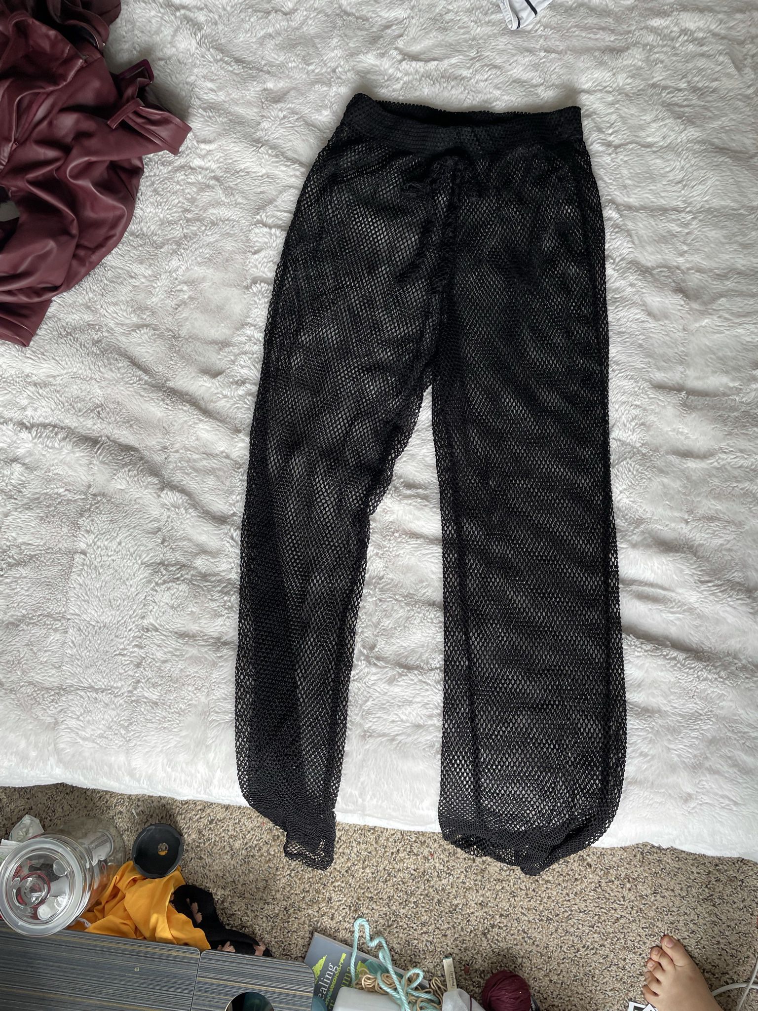 Black Fishnet Pants 