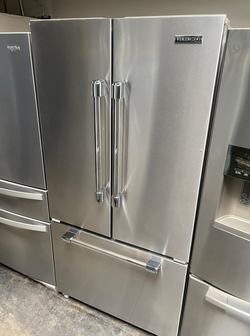Viking French Door Refrigerator, Stainless Steel, Internal Ice Maker