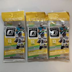 2020 Panini Donruss Optic NFL Football Fat Cello Value Packs Sealed lot