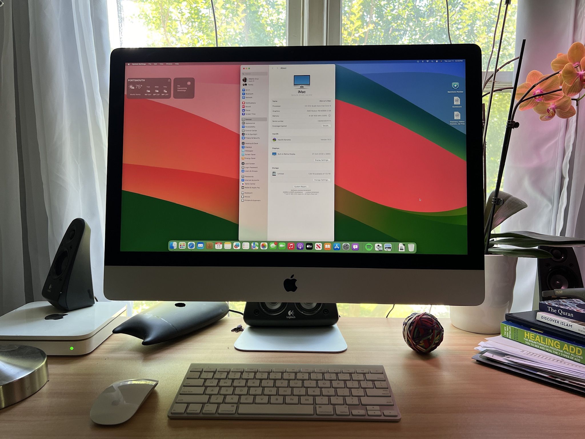 Apple iMac (1TB Fusion Drive, Intel Core i5 , 3.5GHz, 8GB) Silver 27 ...