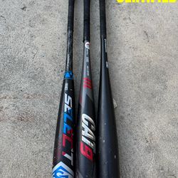 Baseball Bats 31” BBCOR Baseball Bats $50 Each Have More Equipment Available