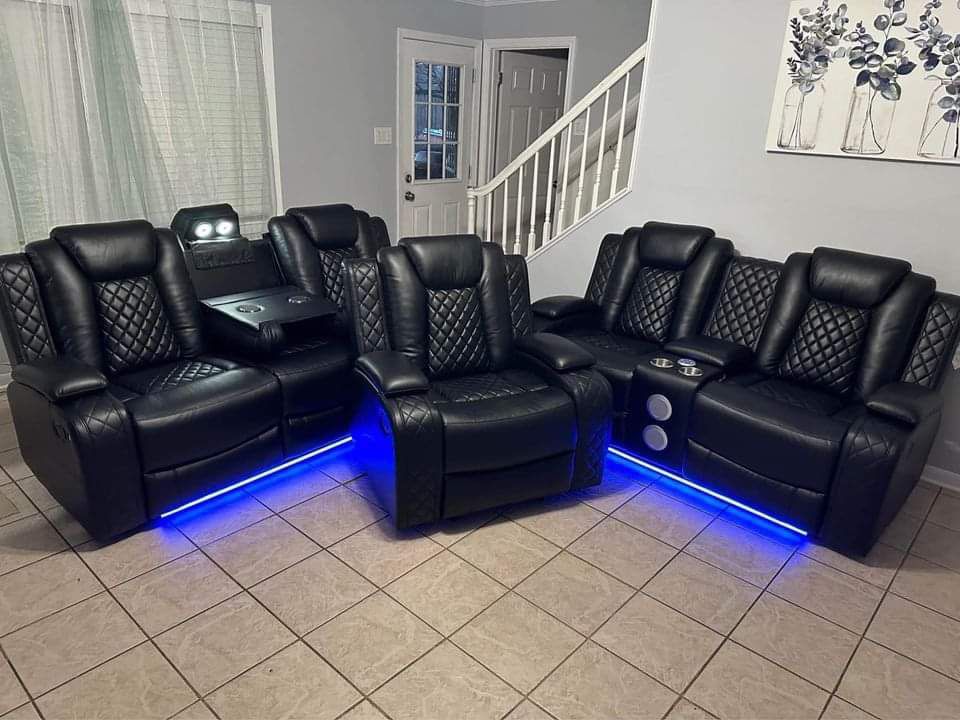 Recliner Black 3pc