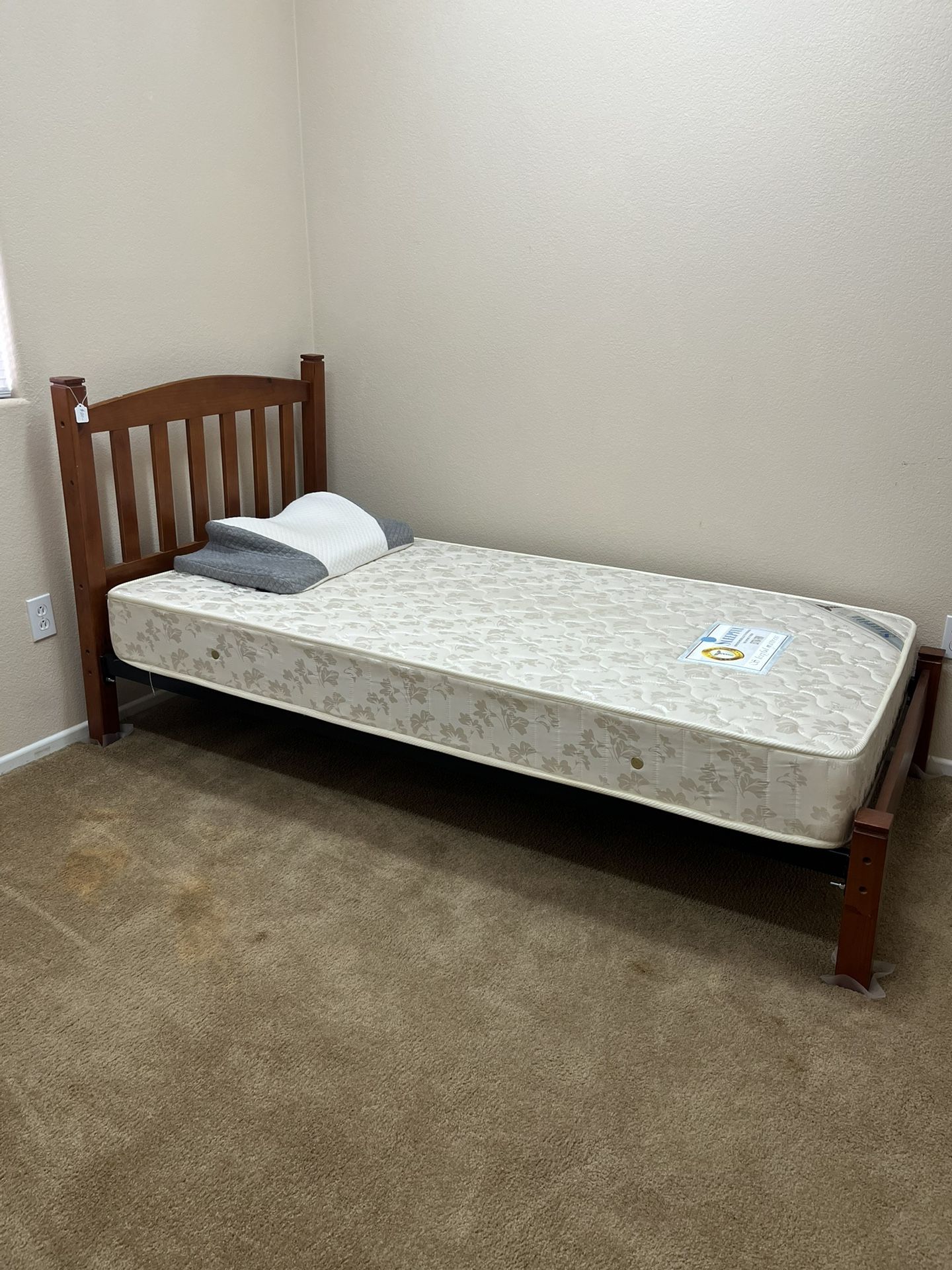 Twin Bed W/ Newer Mattress
