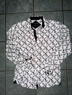 Silver Stone Modern Fit Paisley Button-Up Shirt