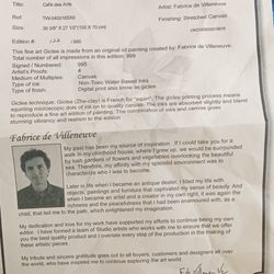 Beautiful Canvas Painting With Authenticity Certificate 