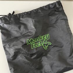 Monkey Feet, Black Dust Bag 12.5x12.5