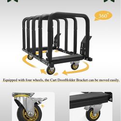 JROAD Upgrade Door Hanger Storage Rack Bracket Holder for 2007-2026 Jeep Wrangler JK JL Gladiator JT and 2021-2026 Ford Bronco Heavy-Duty 4-Door Verti