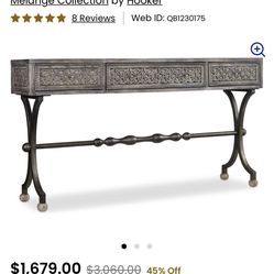 Grey Console Table 