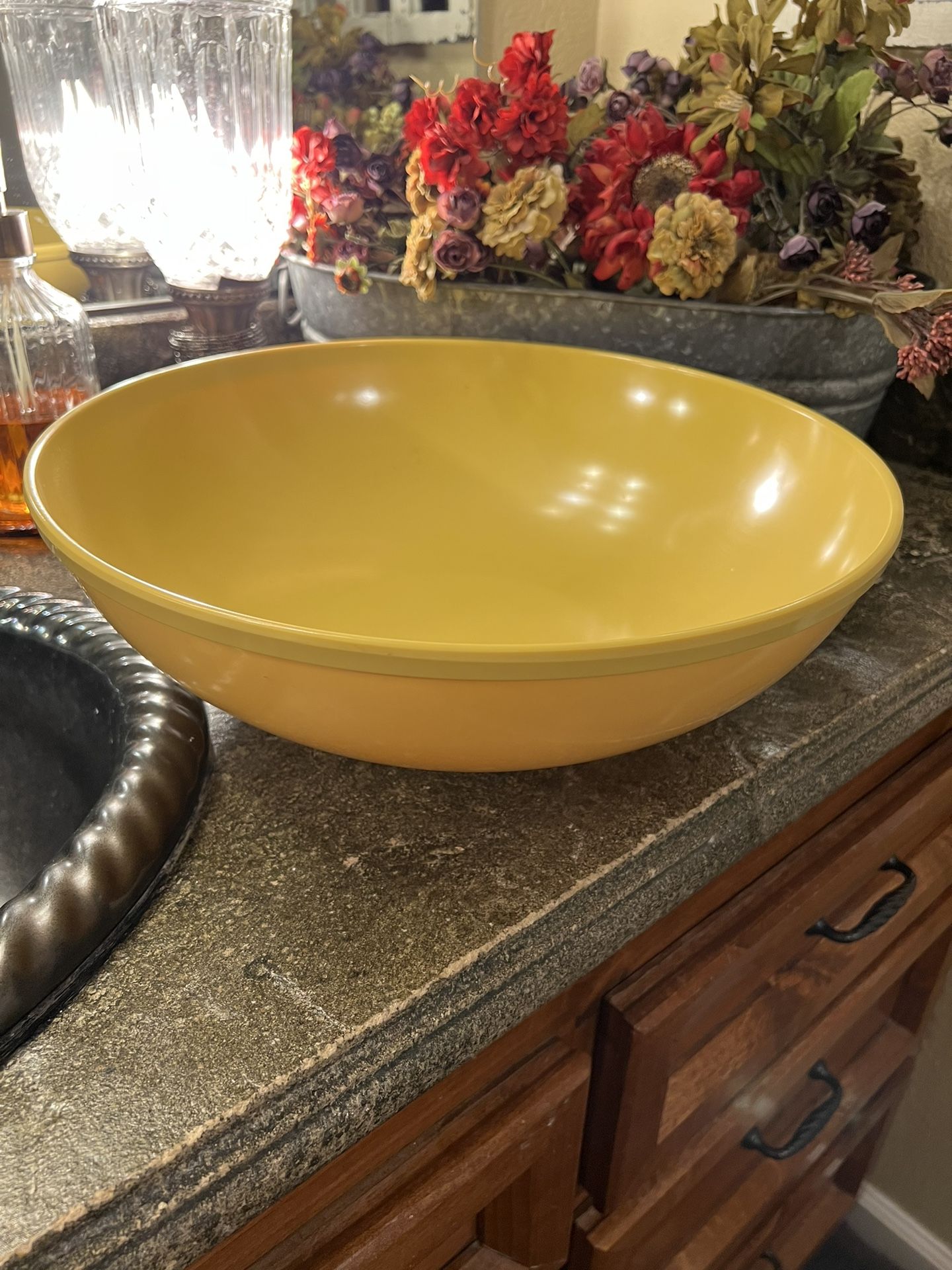 Collectible Vintage, Extra Large Miramar Bowl 14.75 Inches