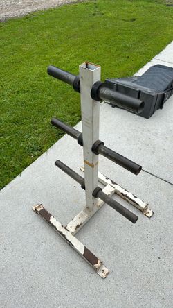 Olympic plate tree/storage rack.