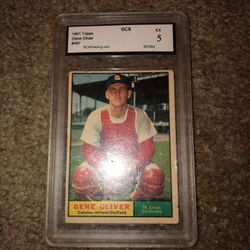 Gene Oliver (1961 Topps) Baseball Card