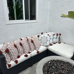 Crate and Barrel Outdoor Pillows 