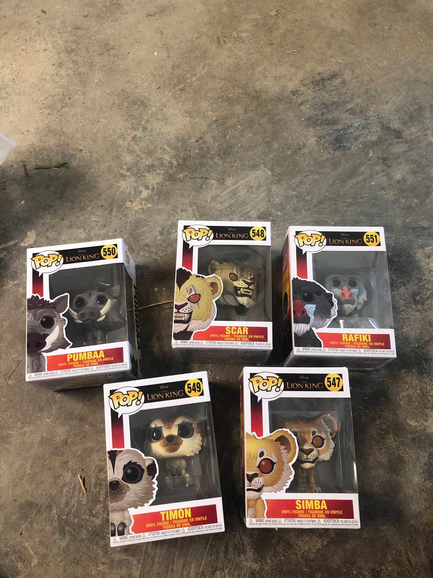 Lion king pop set !