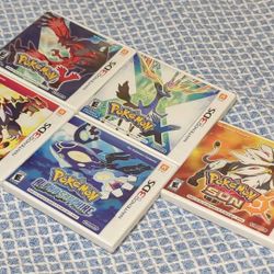Pokemon Nintendo 3DS Games Bundle Alpha Sapphire Sun Omega Ruby Pokemon X Y