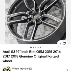 19” Rims With Tires