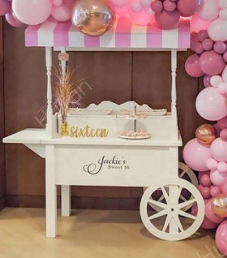 Custom Made Wood Candy Carts 