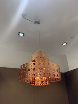 Designer Copper Hanging Light