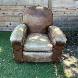 Antique Leather Club Chair (for Your Man Cave)