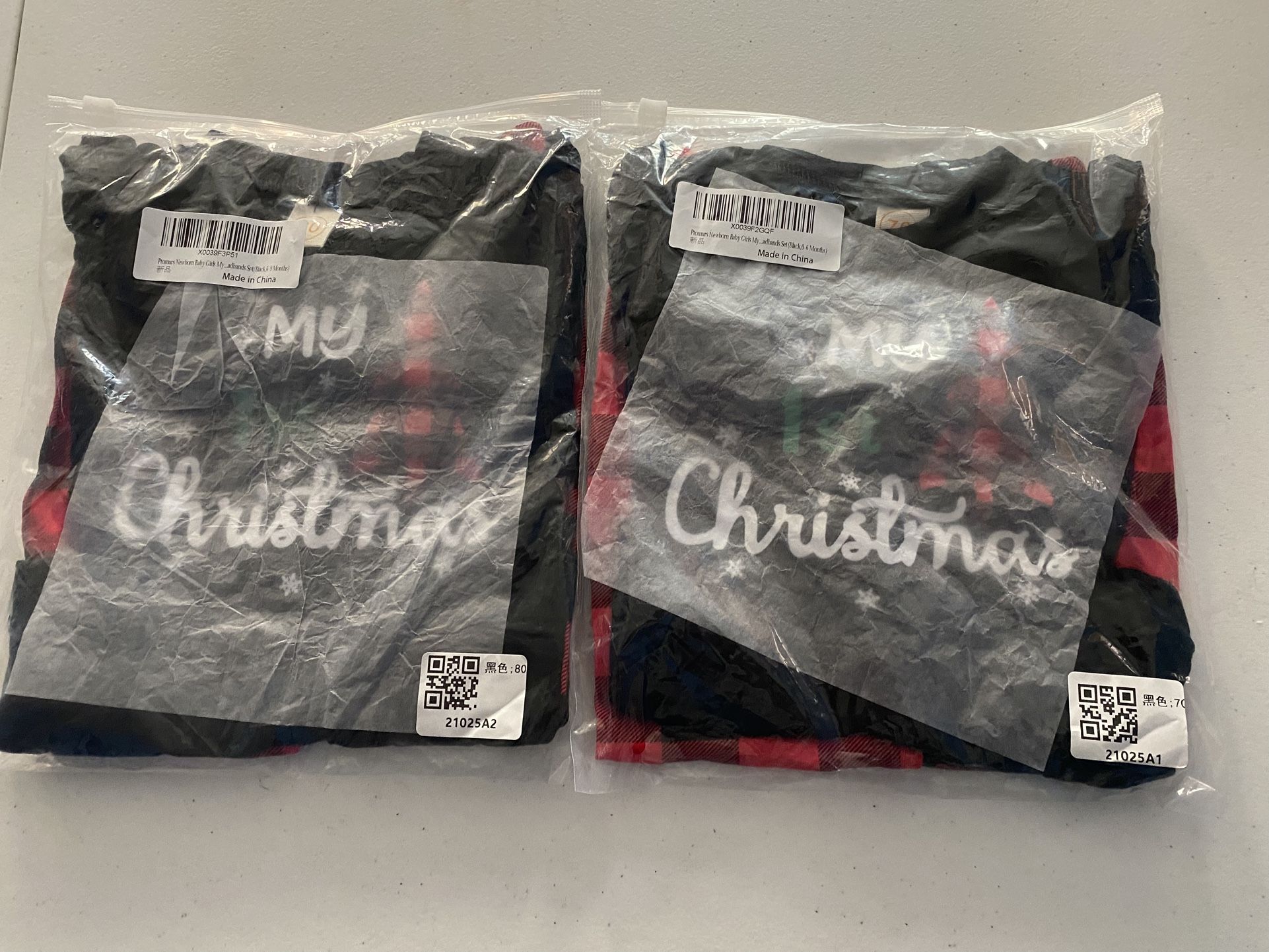 Newborn Baby Girl My First Christmas Outfits