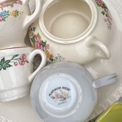 Various China Pieces And Kitchenware.