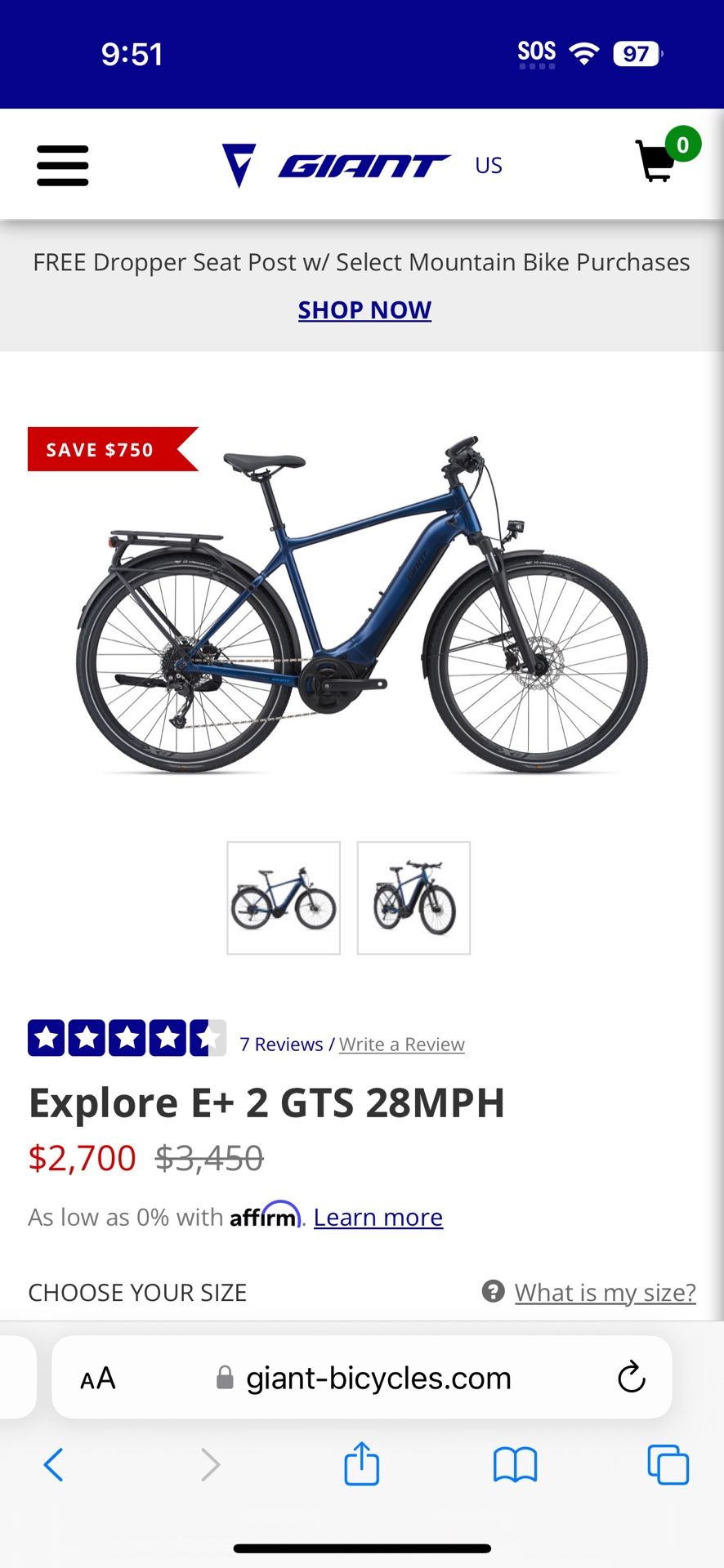 Giant Explorer Electric Bike M2