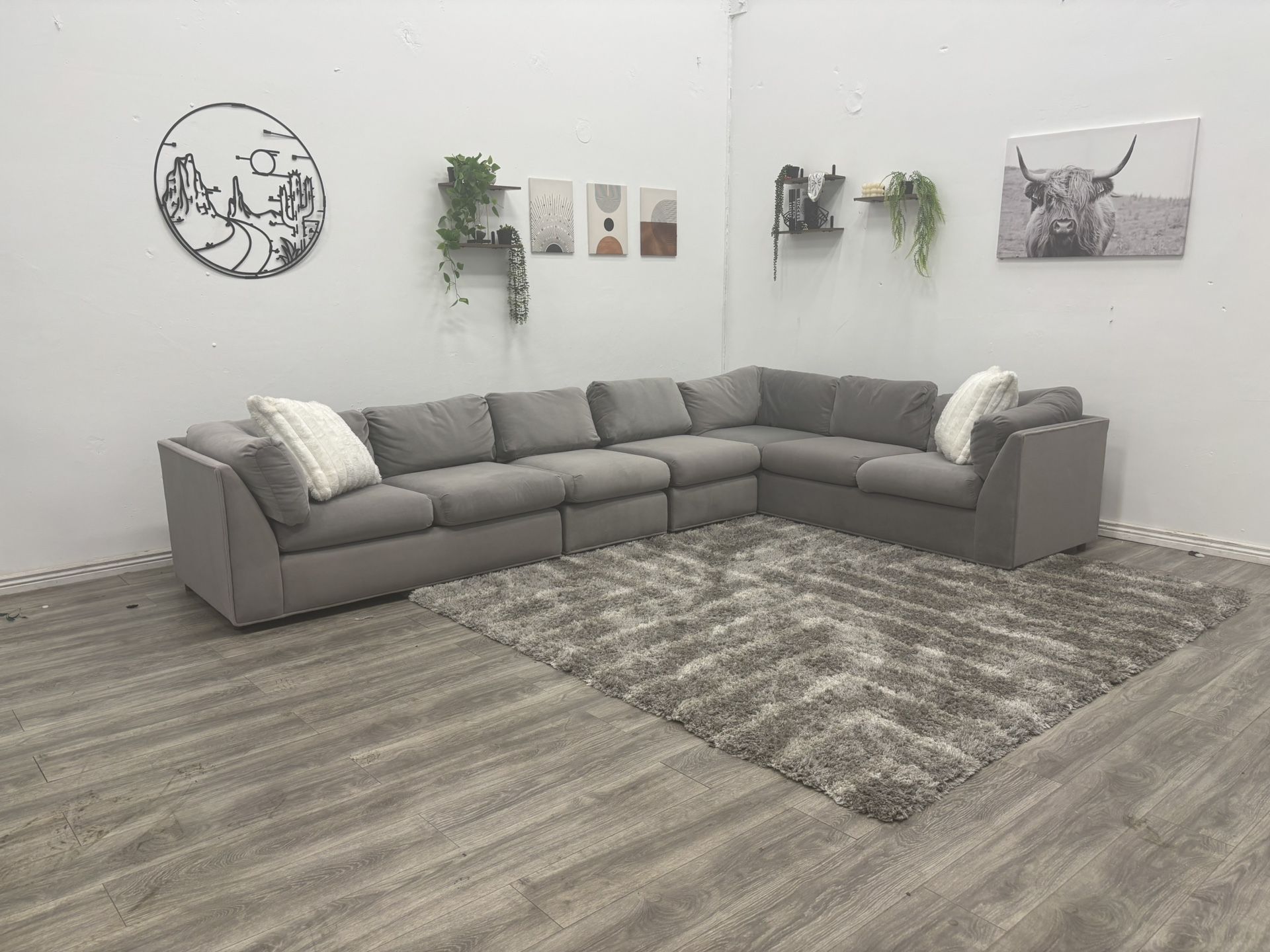 Gray Sectional Couch - Free Delivery