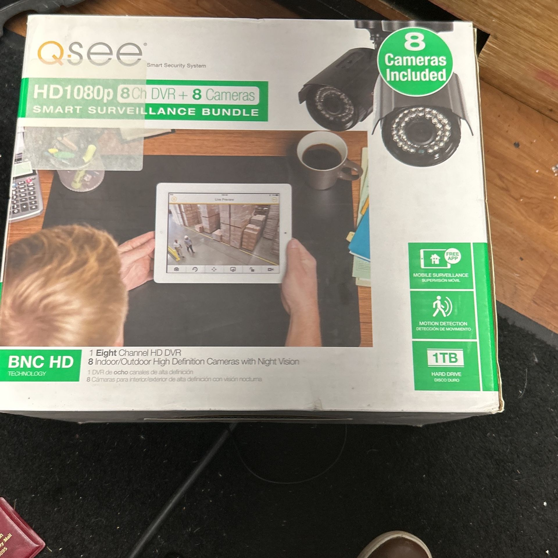 HD Smart Security System W/ 8 Cameras