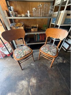 Vintage wooden chairs