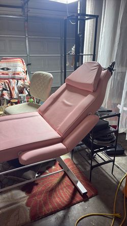 Pink Salon Massage Facial Bed Chair