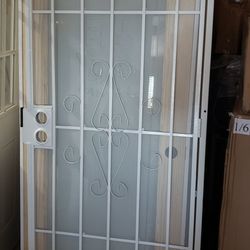 Security Door 32x80 Open Box  Complete 