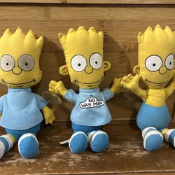 Bart Simpson Plush Dolls 1990