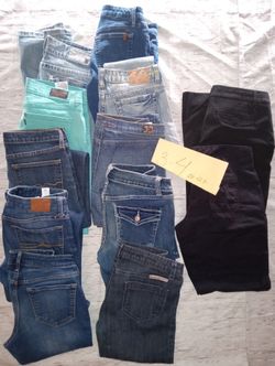 Women's Jeans Sz 3-4 Or 26-27 American Eagle, Joes, Inc, Levis, Amethyst