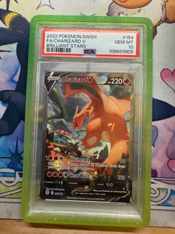 Charizard V 154/172 Alternate Full Art Brilliant Stars Pokemon English PSA 10