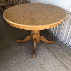 Solid Wood Table And 4 Chairs