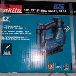 Makita 18v LXT cordless Brad Nailer(Tool only) XNB01Z