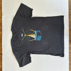 Aftco men gray short sleeve T-shirt size large