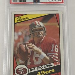 Joe Montana 1984 Topps PSA 9 Mint