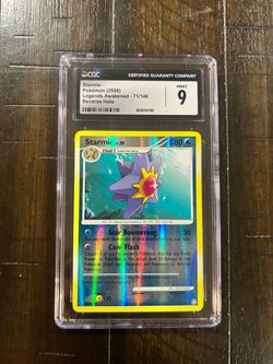 CGC 9 Starmie Reverse Holo 71/146 Legends Awakened ENG Pokemon TCG 2008