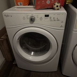 Whirlpool Duet washer dryer set.