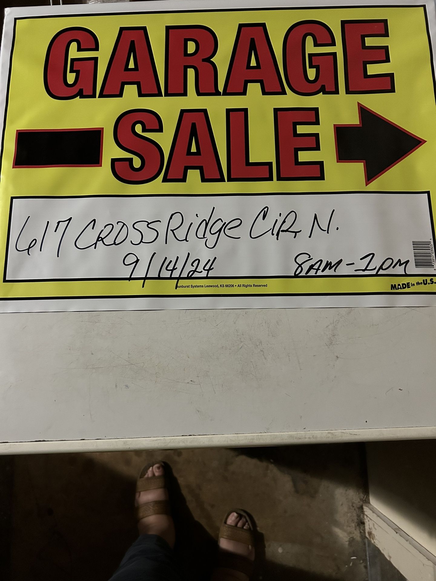 Garage Sale 9/14/24 8:00 - 1:00 pm