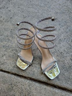 Silver Wild Diva Heels
