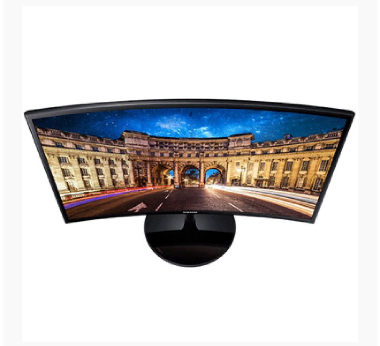 24" Class CF390 Series Curved LED VA Monitor | HDMI Cable | Power Cable | Table Stand | Quick Setup Guide