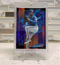 2026 Topps Finest - Uncommon Freddy Peralta #185 Purple /75 NY Mets