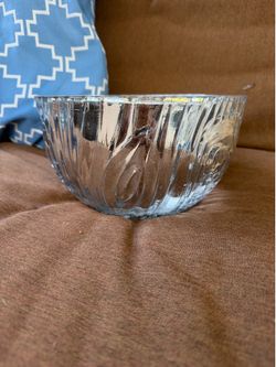 Silver Glass Planter Bowl