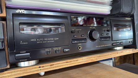 Jvc double cassette player
