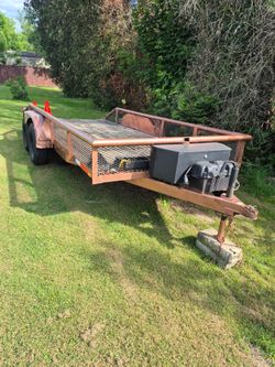 Trailer with a winch