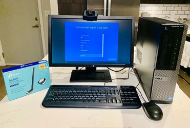 Dell OptiPlex 7010 Complete Desktop Computer Bundle w/ 24” Monitor