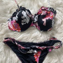 Victorias Secret Floral Ruffle Bikini