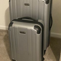 Kenneth Cole Reaction 2-Piece Hardside Luggage Set - Silver