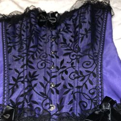 Corset with lace Halloween costume size XL B-13